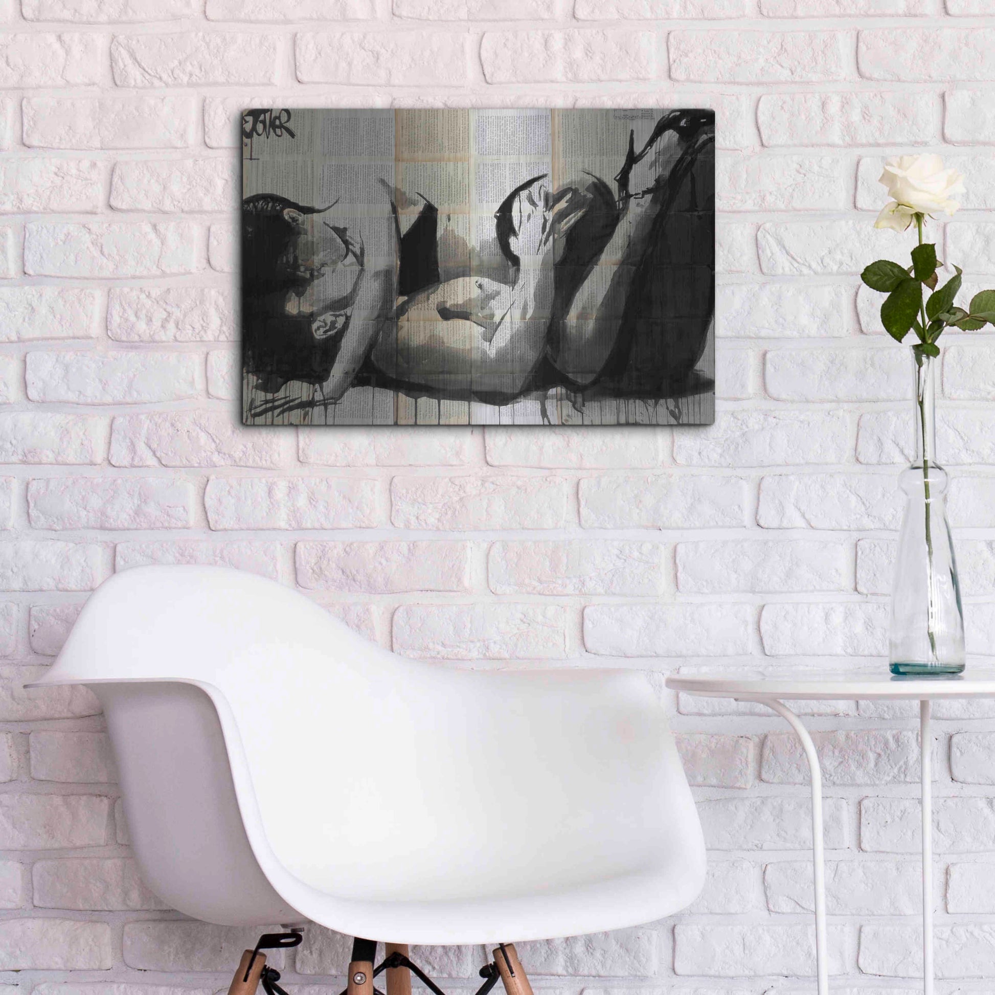 Luxe Metal Art 'Lust' by Loui Jover, Metal Wall Art,24x16