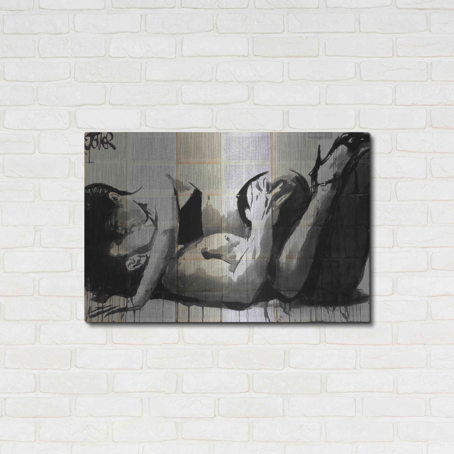 Luxe Metal Art 'Lust' by Loui Jover, Metal Wall Art,36x24