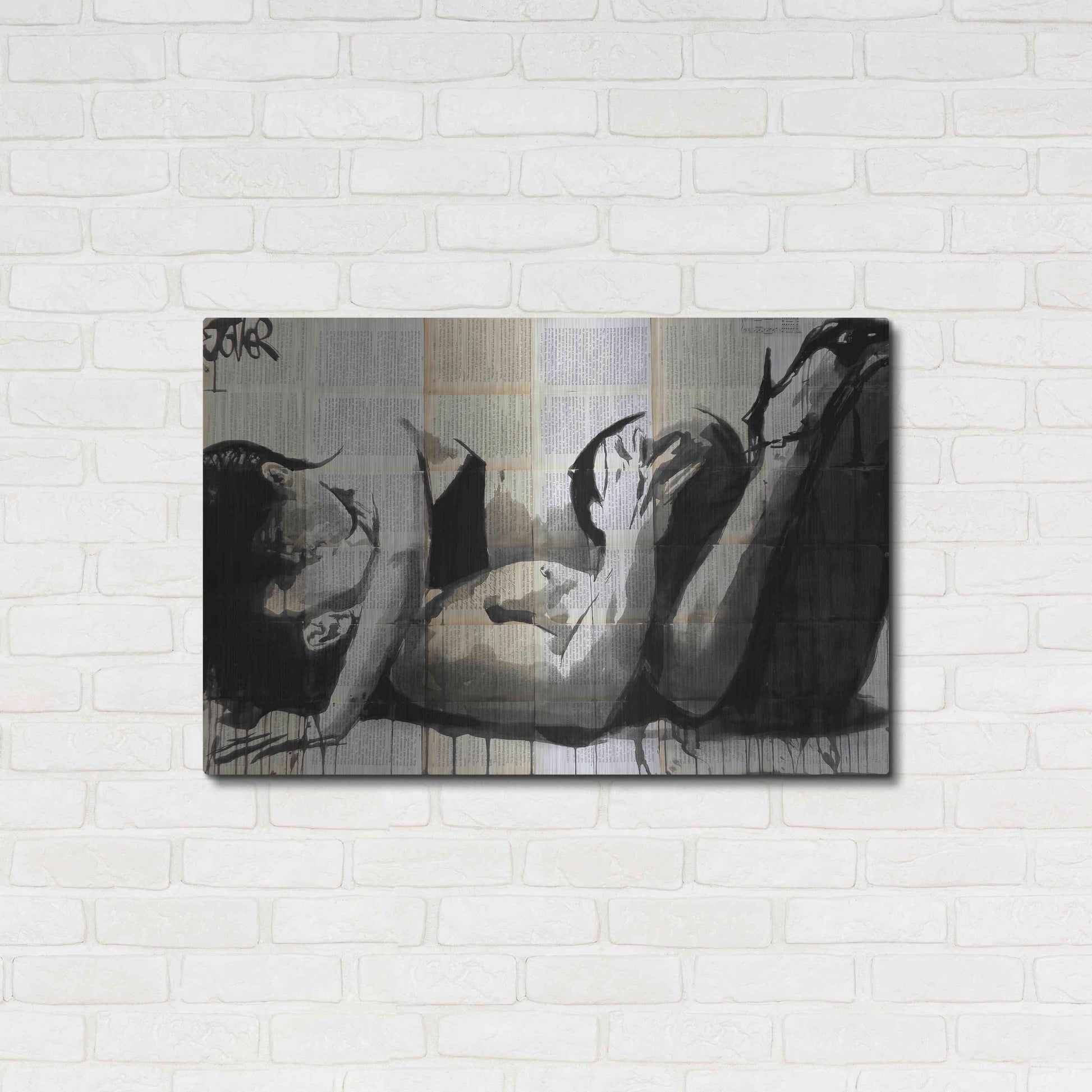 Luxe Metal Art 'Lust' by Loui Jover, Metal Wall Art,36x24