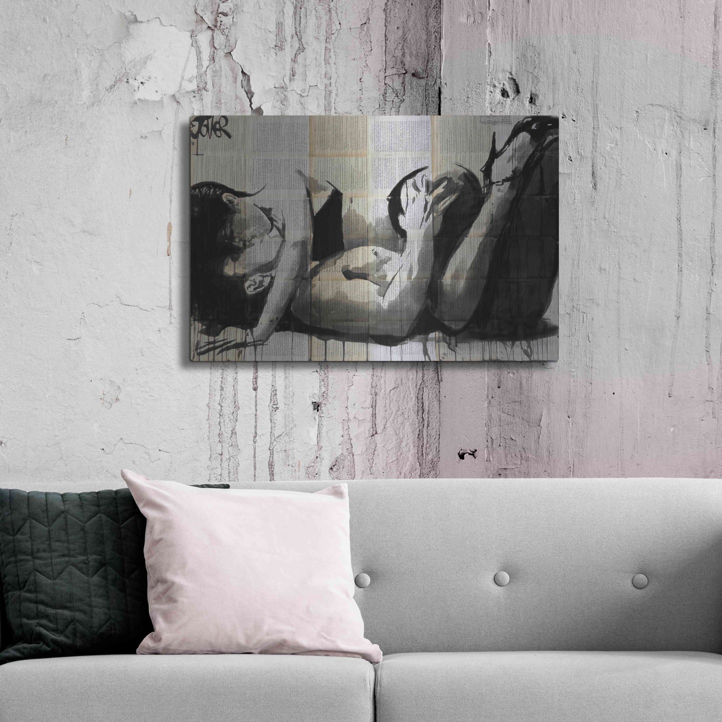 Luxe Metal Art 'Lust' by Loui Jover, Metal Wall Art,36x24