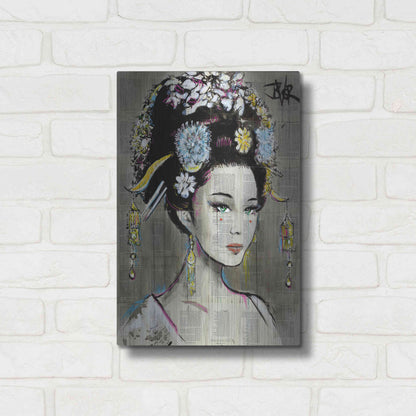 Luxe Metal Art 'Nian Zhen' by Loui Jover, Metal Wall Art,12x16