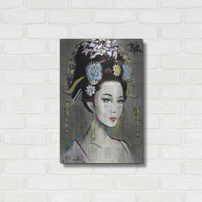 Luxe Metal Art 'Nian Zhen' by Loui Jover, Metal Wall Art,16x24