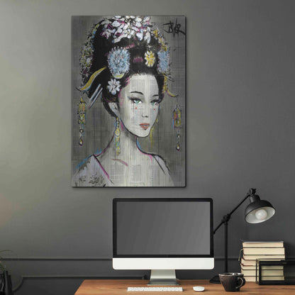 Luxe Metal Art 'Nian Zhen' by Loui Jover, Metal Wall Art,24x36
