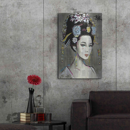 Luxe Metal Art 'Nian Zhen' by Loui Jover, Metal Wall Art,24x36