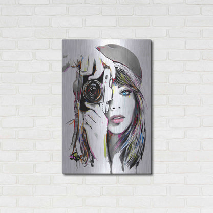 Luxe Metal Art 'Take That1' by Loui Jover, Metal Wall Art,24x36
