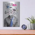 'The Introspect' by Loui Jover – Metal Wall Art, 12x16 room view