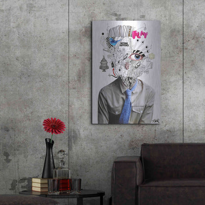 Luxe Metal Art 'The Introspect' by Loui Jover, Metal Wall Art,24x36