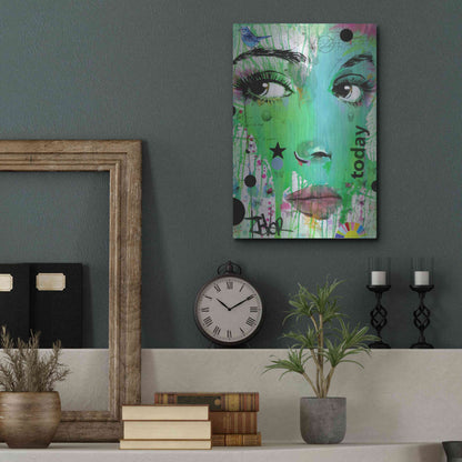 Luxe Metal Art 'Today' by Loui Jover, Metal Wall Art,12x16