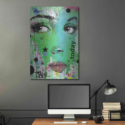 Luxe Metal Art 'Today' by Loui Jover, Metal Wall Art,24x36