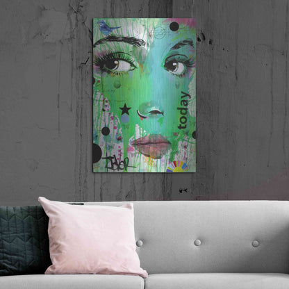 Luxe Metal Art 'Today' by Loui Jover, Metal Wall Art,24x36