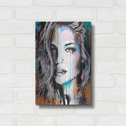 Luxe Metal Art 'Valery' by Loui Jover, Metal Wall Art,12x16