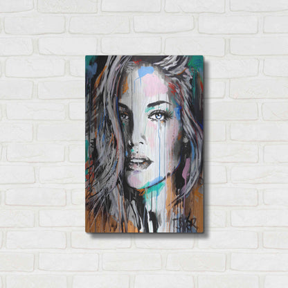 Luxe Metal Art 'Valery' by Loui Jover, Metal Wall Art,16x24