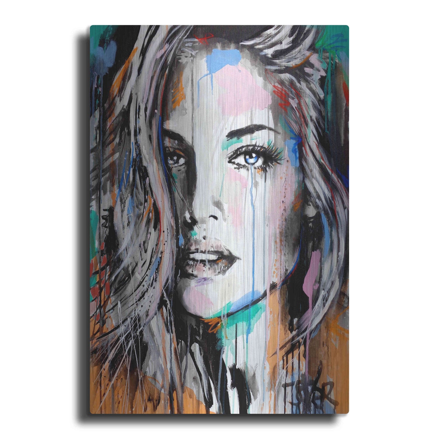 Luxe Metal Art 'Valery' by Loui Jover, Metal Wall Art