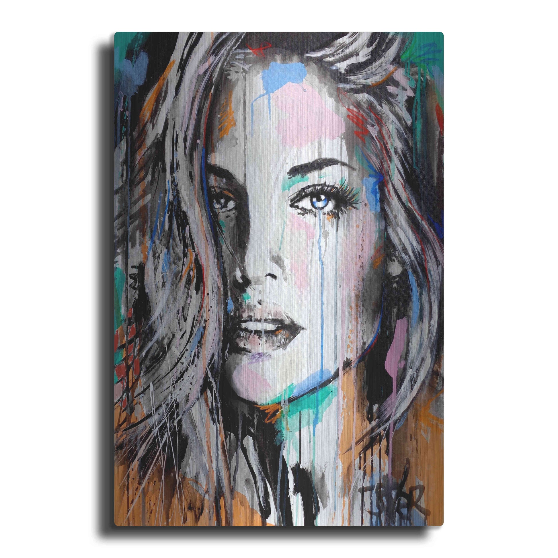 Luxe Metal Art 'Valery' by Loui Jover, Metal Wall Art