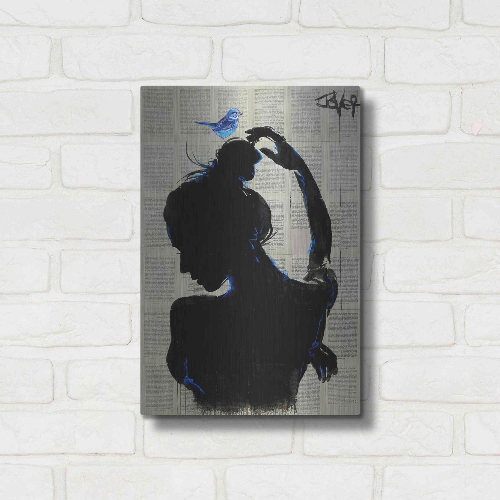 Luxe Metal Art 'Victorys Hope' by Loui Jover, Metal Wall Art,12x16