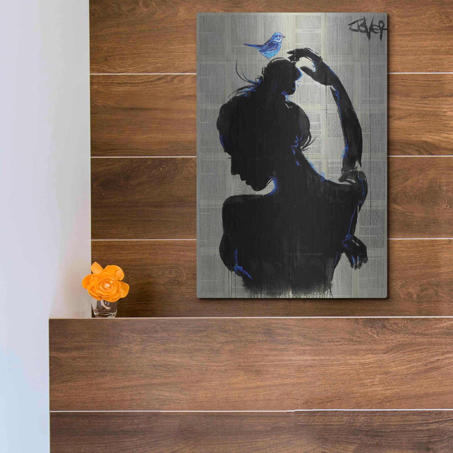 Luxe Metal Art 'Victorys Hope' by Loui Jover, Metal Wall Art,12x16