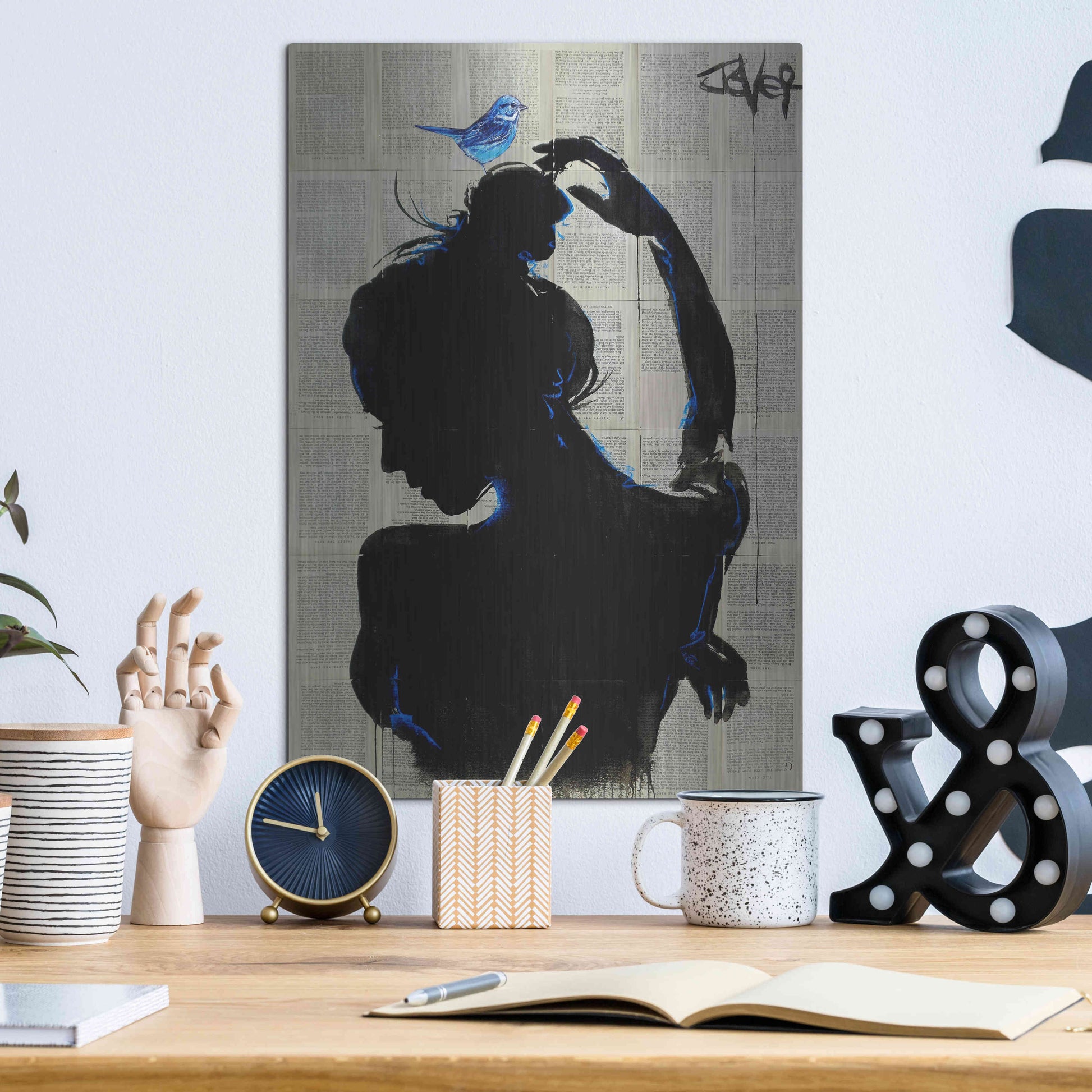 Luxe Metal Art 'Victorys Hope' by Loui Jover, Metal Wall Art,12x16