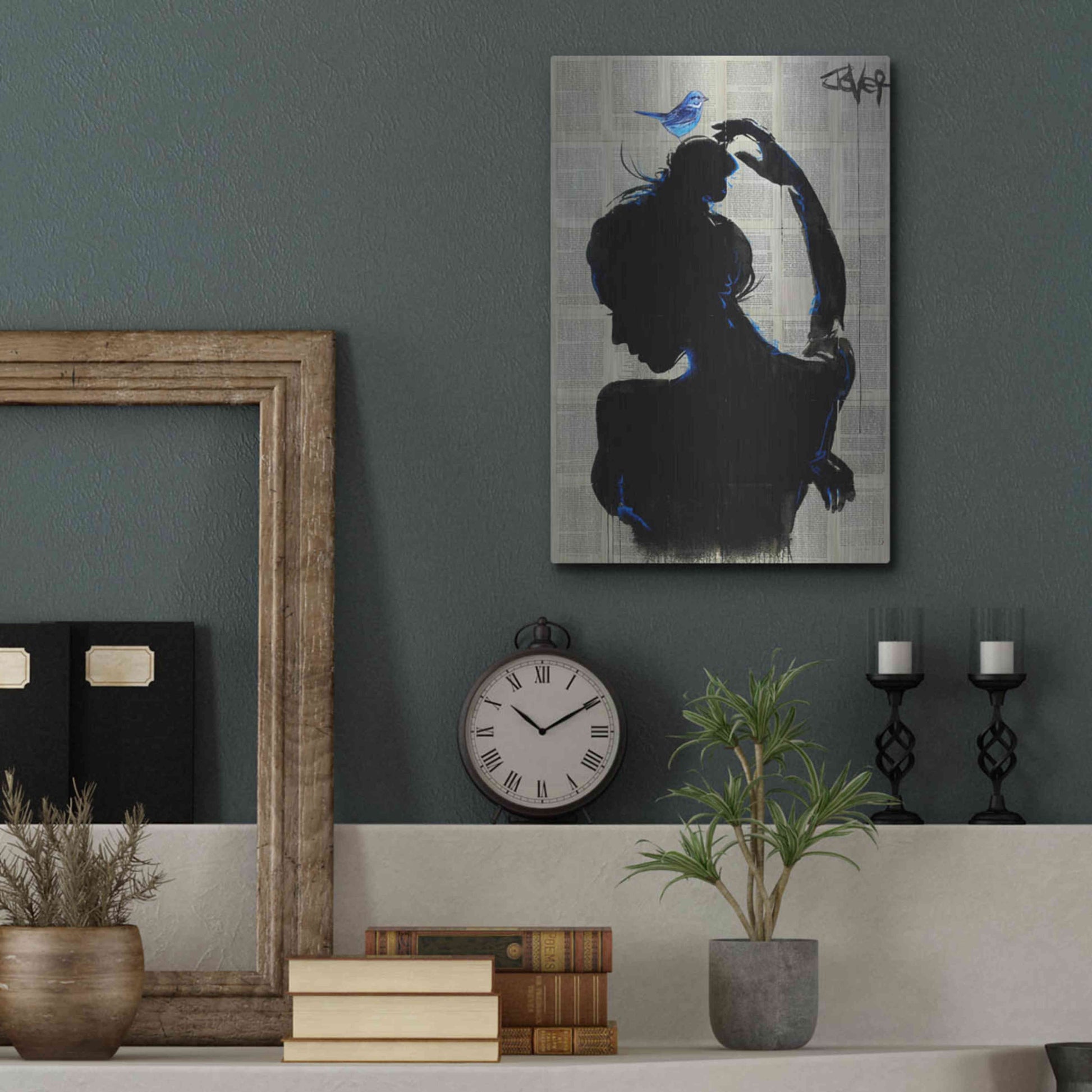 Luxe Metal Art 'Victorys Hope' by Loui Jover, Metal Wall Art,12x16