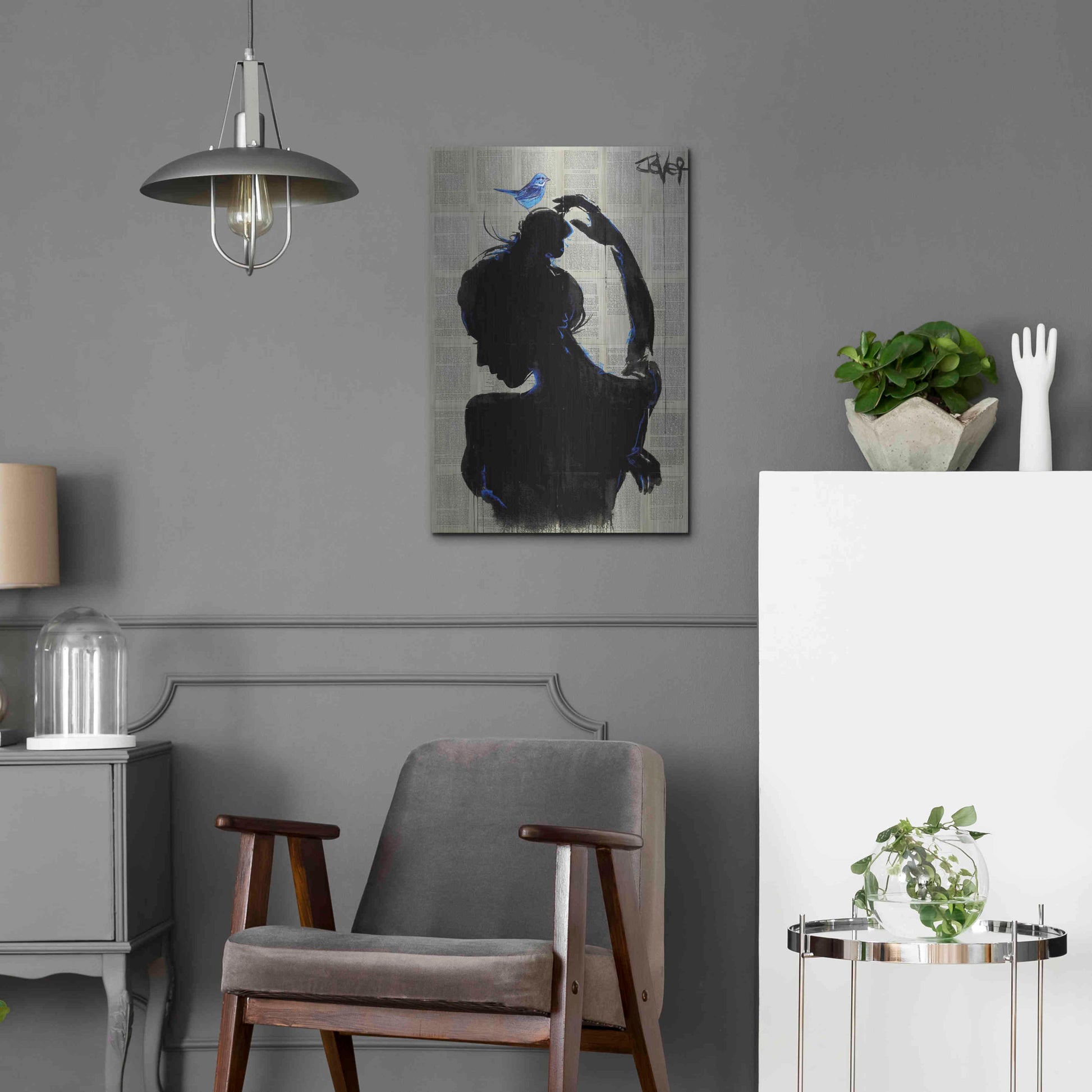 Luxe Metal Art 'Victorys Hope' by Loui Jover, Metal Wall Art,16x24