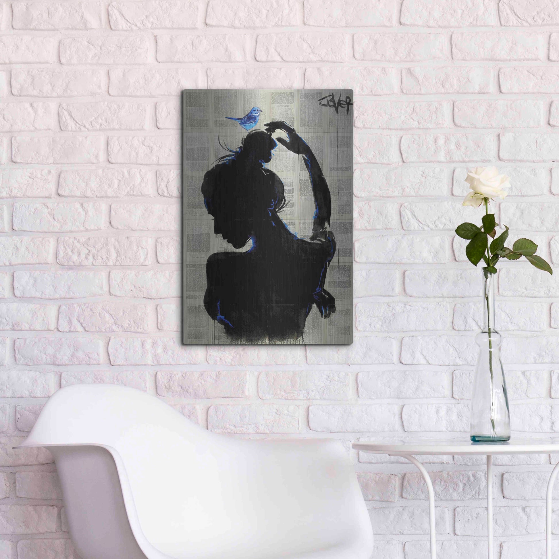 Luxe Metal Art 'Victorys Hope' by Loui Jover, Metal Wall Art,16x24