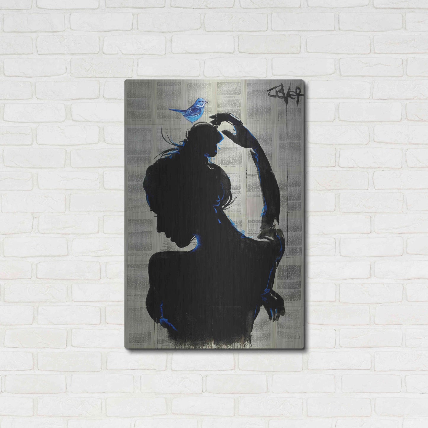 Luxe Metal Art 'Victorys Hope' by Loui Jover, Metal Wall Art,24x36