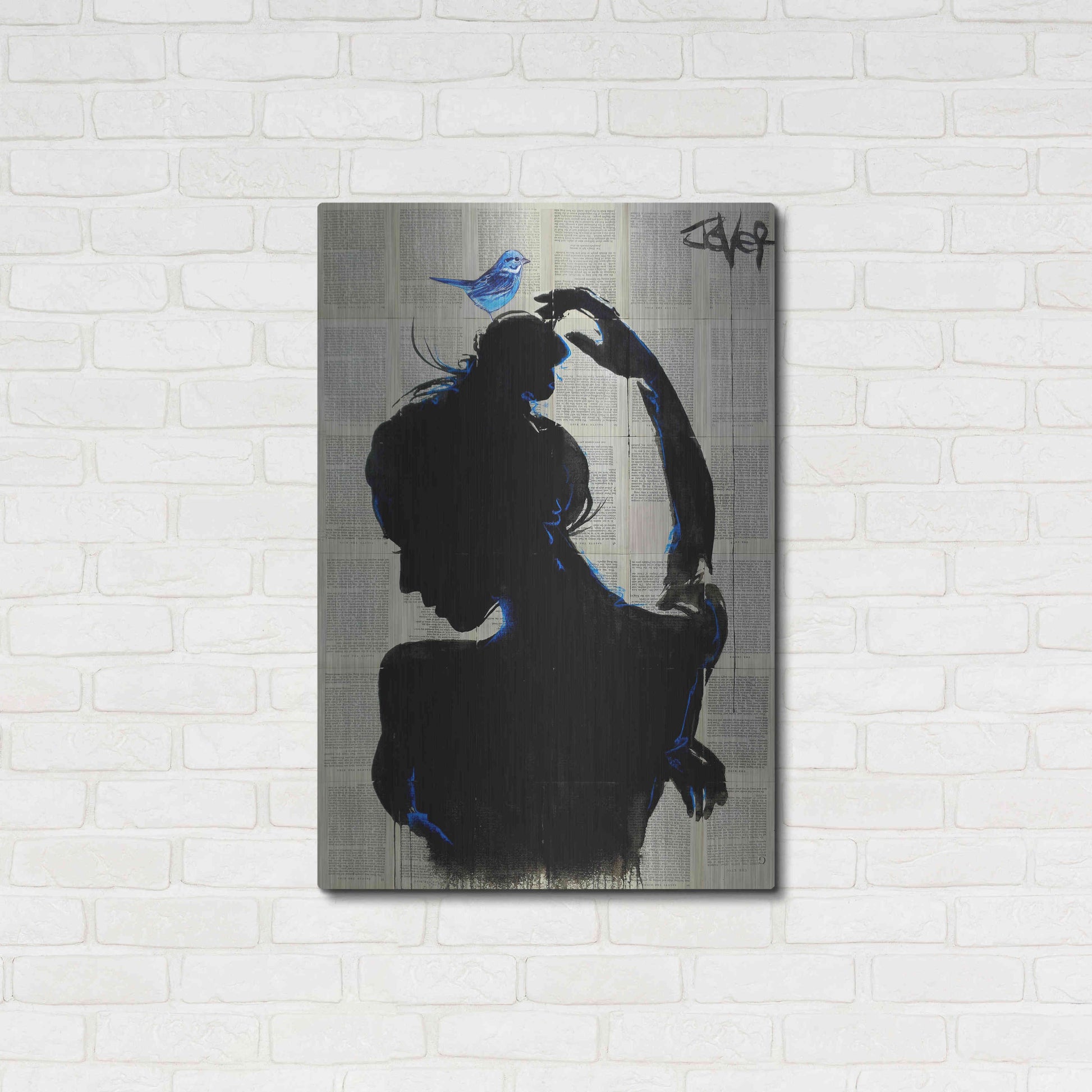 Luxe Metal Art 'Victorys Hope' by Loui Jover, Metal Wall Art,24x36