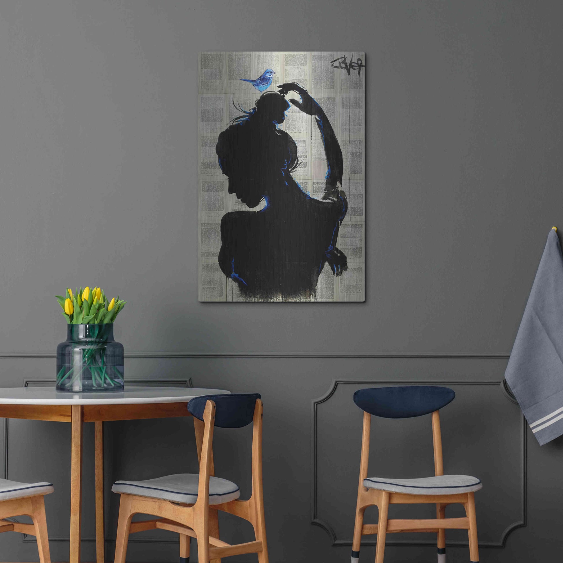 Luxe Metal Art 'Victorys Hope' by Loui Jover, Metal Wall Art,24x36