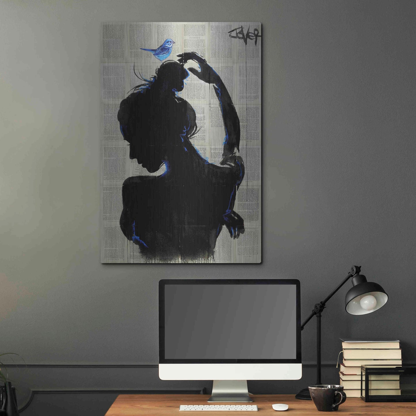 Luxe Metal Art 'Victorys Hope' by Loui Jover, Metal Wall Art,24x36