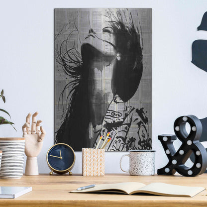 Luxe Metal Art 'Wild Flower' by Loui Jover, Metal Wall Art,12x16