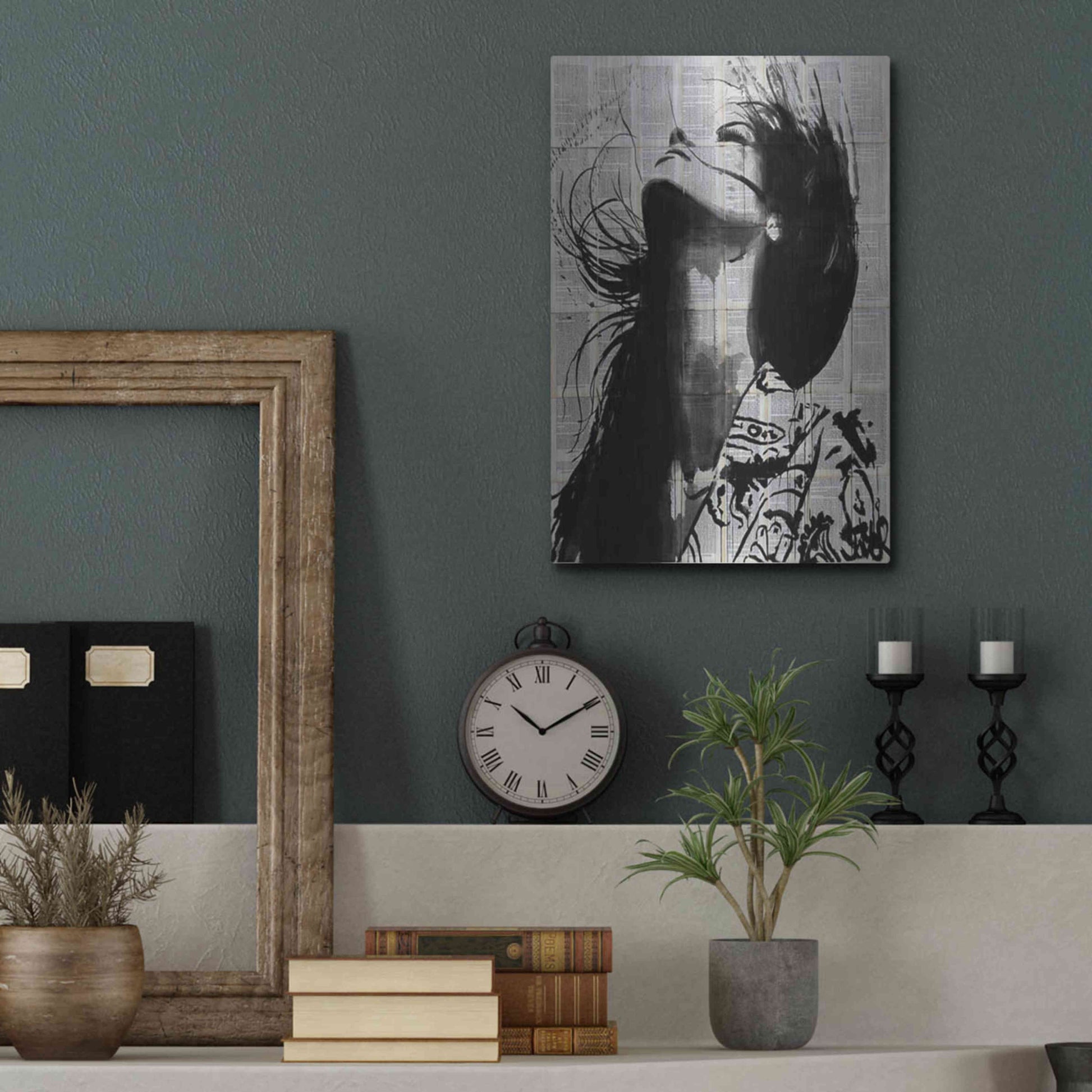 Luxe Metal Art 'Wild Flower' by Loui Jover, Metal Wall Art,12x16