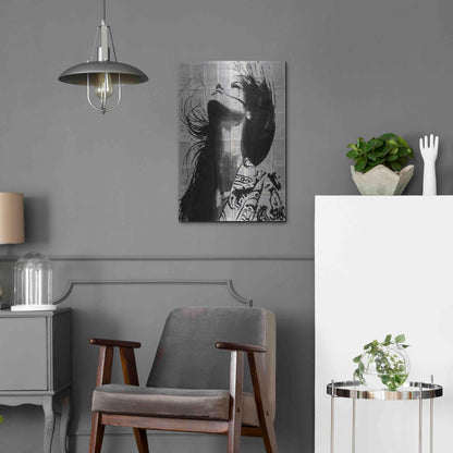 Luxe Metal Art 'Wild Flower' by Loui Jover, Metal Wall Art,16x24