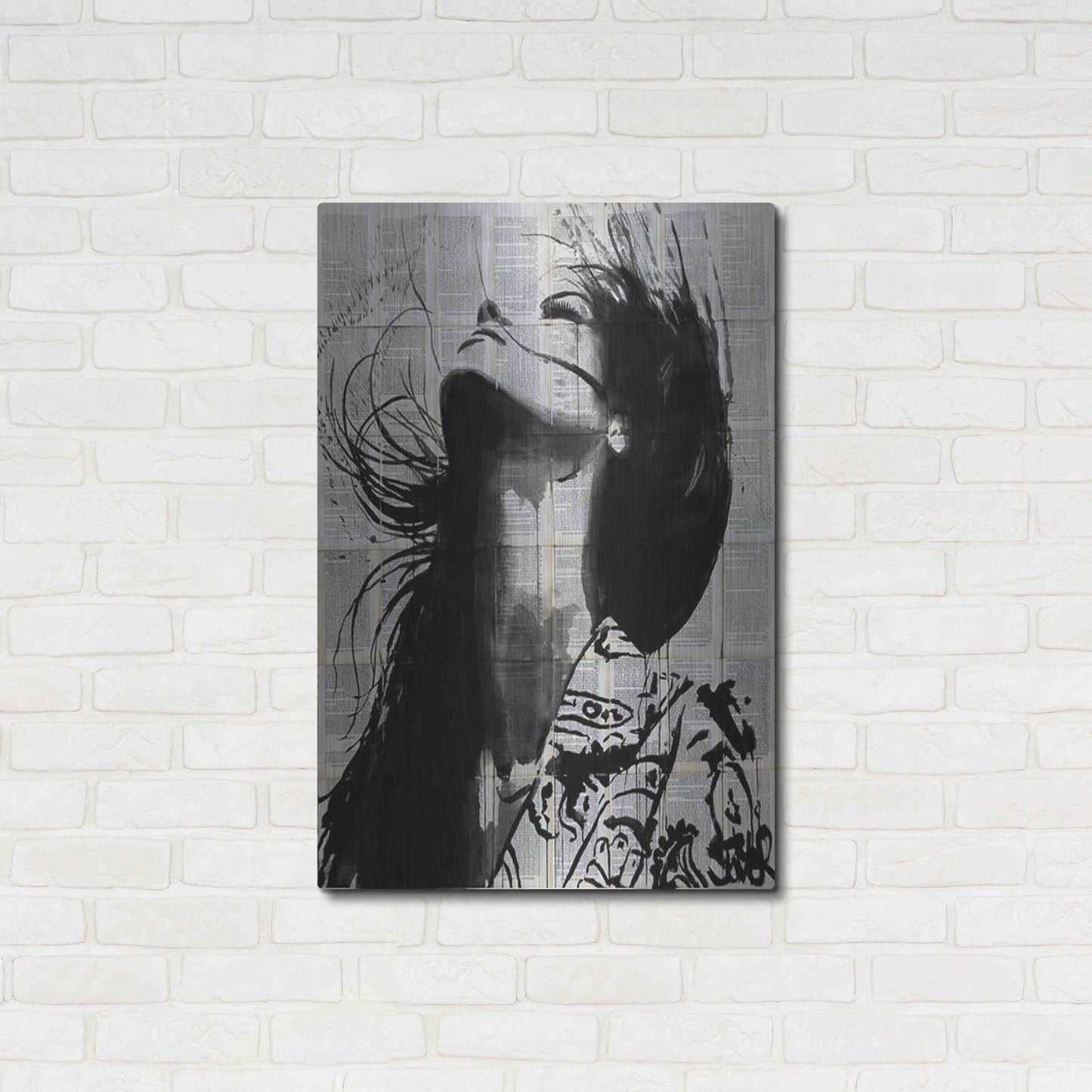 Luxe Metal Art 'Wild Flower' by Loui Jover, Metal Wall Art,24x36