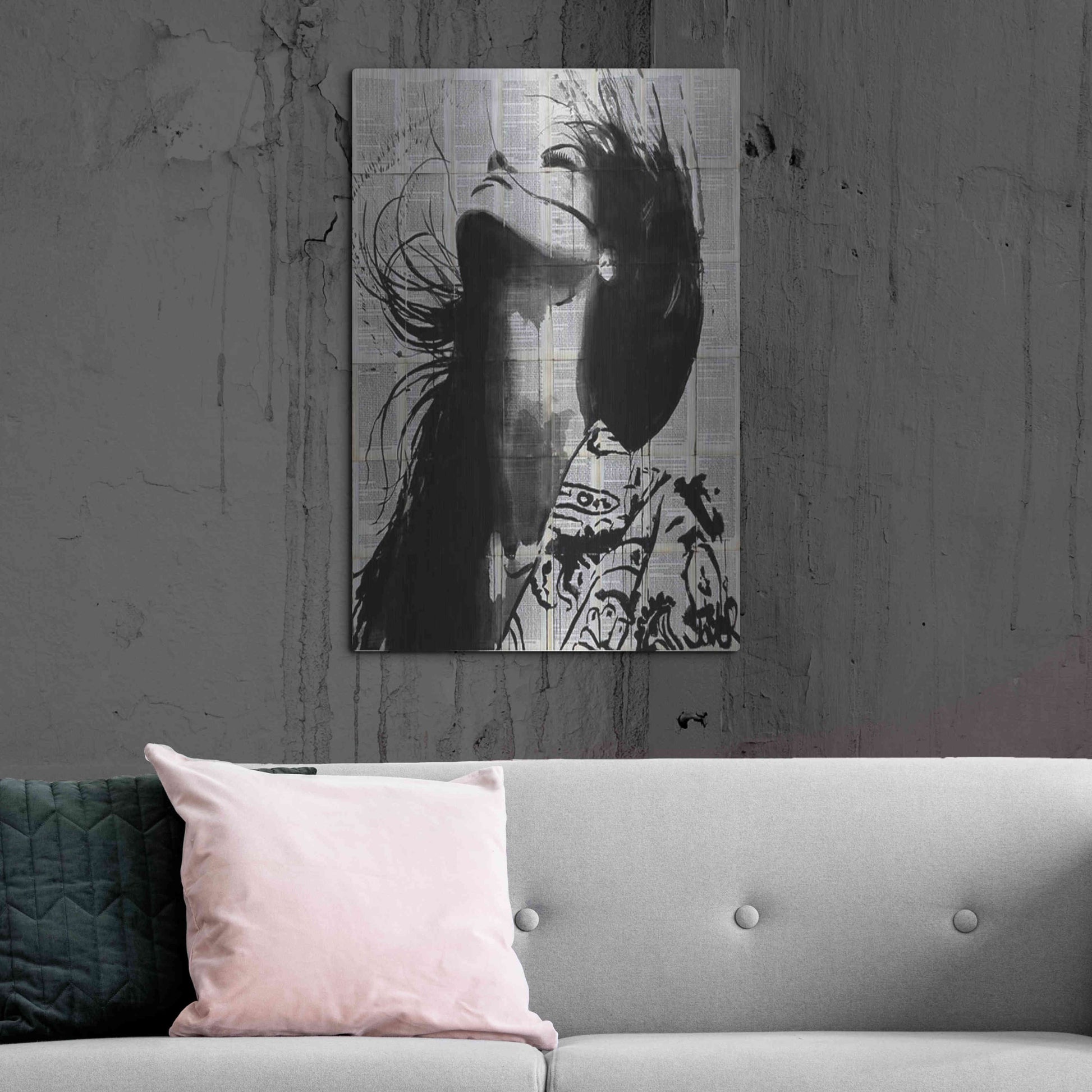 Luxe Metal Art 'Wild Flower' by Loui Jover, Metal Wall Art,24x36