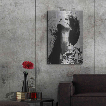 Luxe Metal Art 'Wild Flower' by Loui Jover, Metal Wall Art,24x36