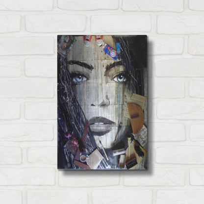 Luxe Metal Art 'Winter Song Studio' by Loui Jover, Metal Wall Art,12x16