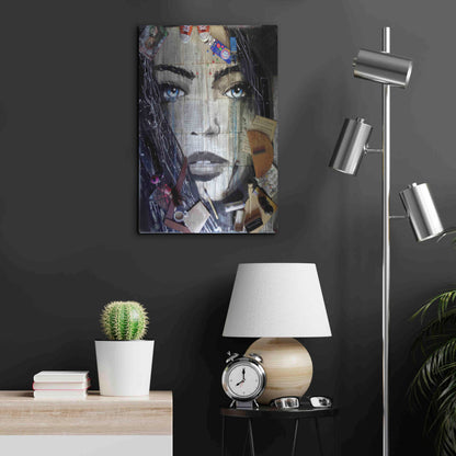 Luxe Metal Art 'Winter Song Studio' by Loui Jover, Metal Wall Art,16x24