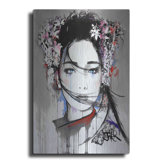 Luxe Metal Art 'Yin' by Loui Jover, Metal Wall Art