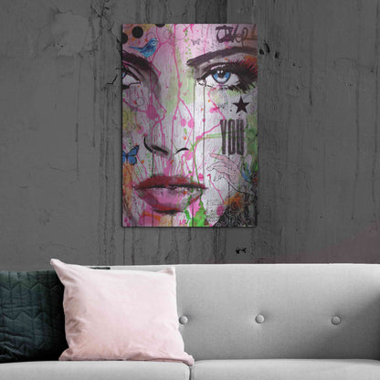 Luxe Metal Art 'You' by Loui Jover, Metal Wall Art,24x36