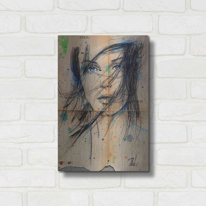 Luxe Metal Art 'April March' by Loui Jover, Metal Wall Art,12x16