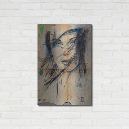 Luxe Metal Art 'April March' by Loui Jover, Metal Wall Art,24x36