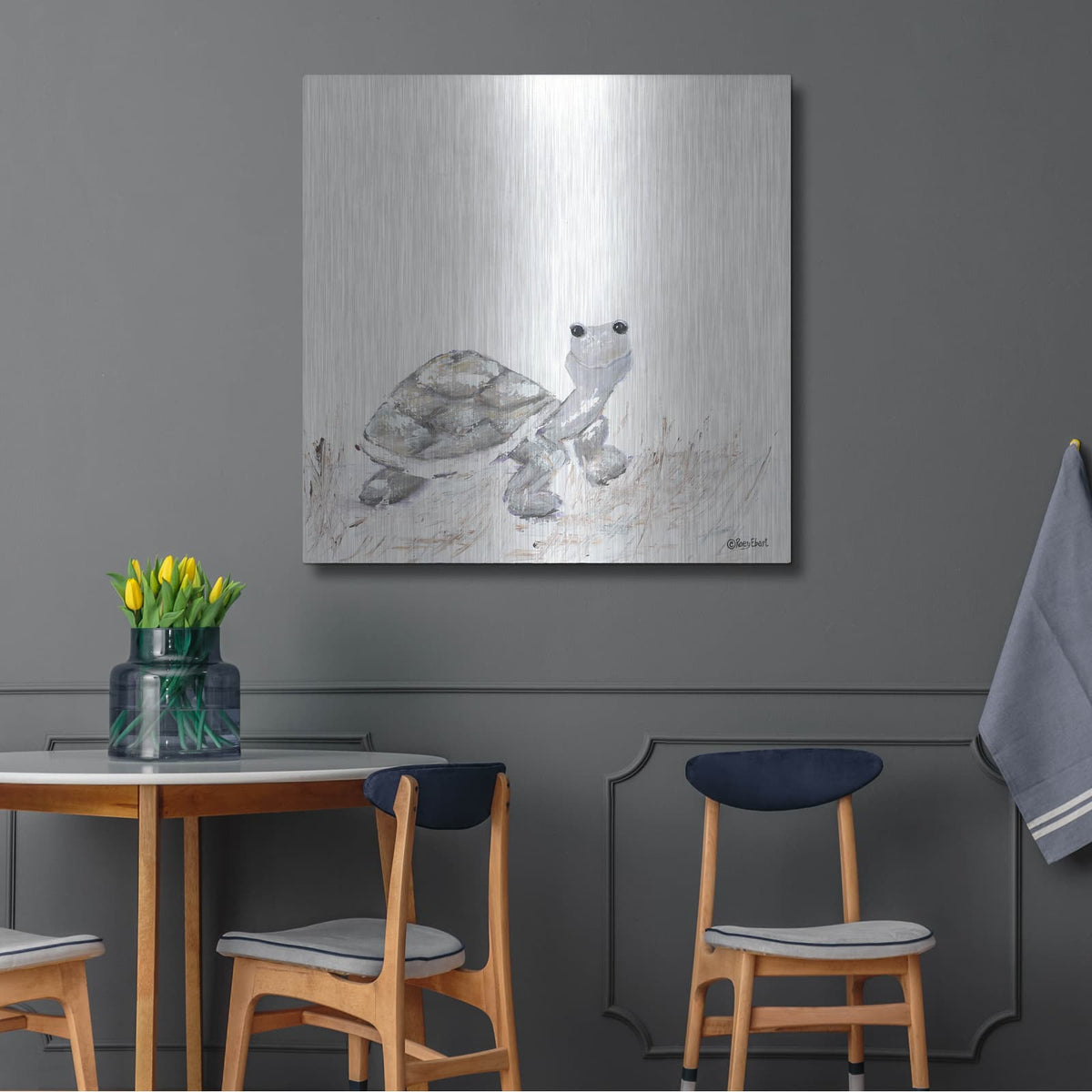 'Hi Little One' by Roey Ebert – Metal Wall Art, 36x36 room view