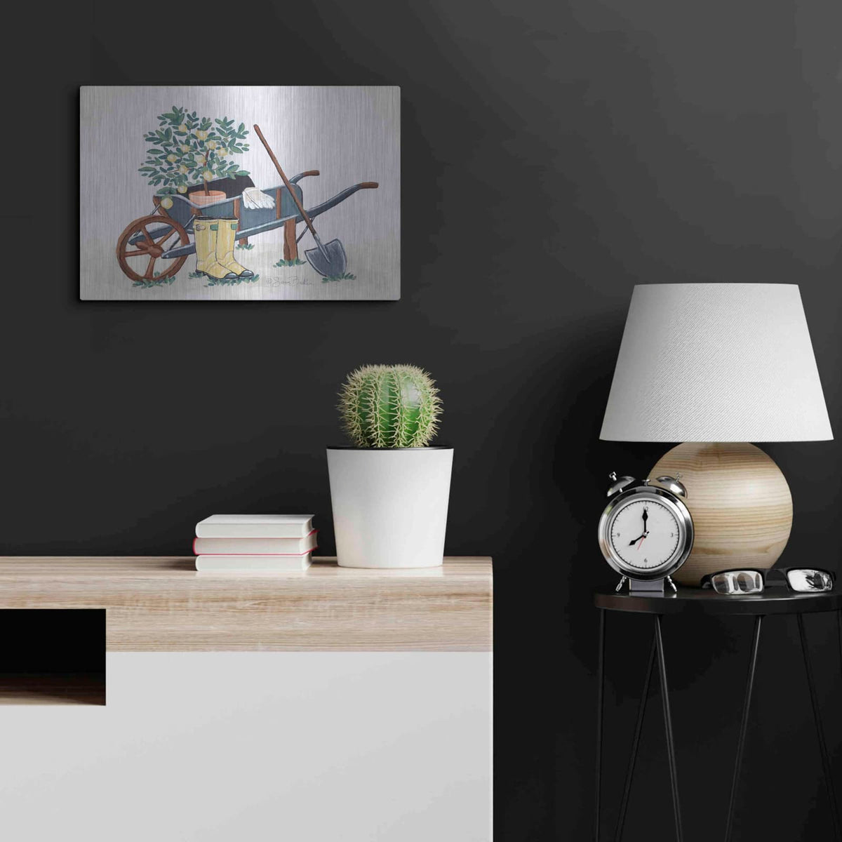 'Garden Time & Sunshine II' by Sara Baker – Metal Wall Art, 24x16 room view