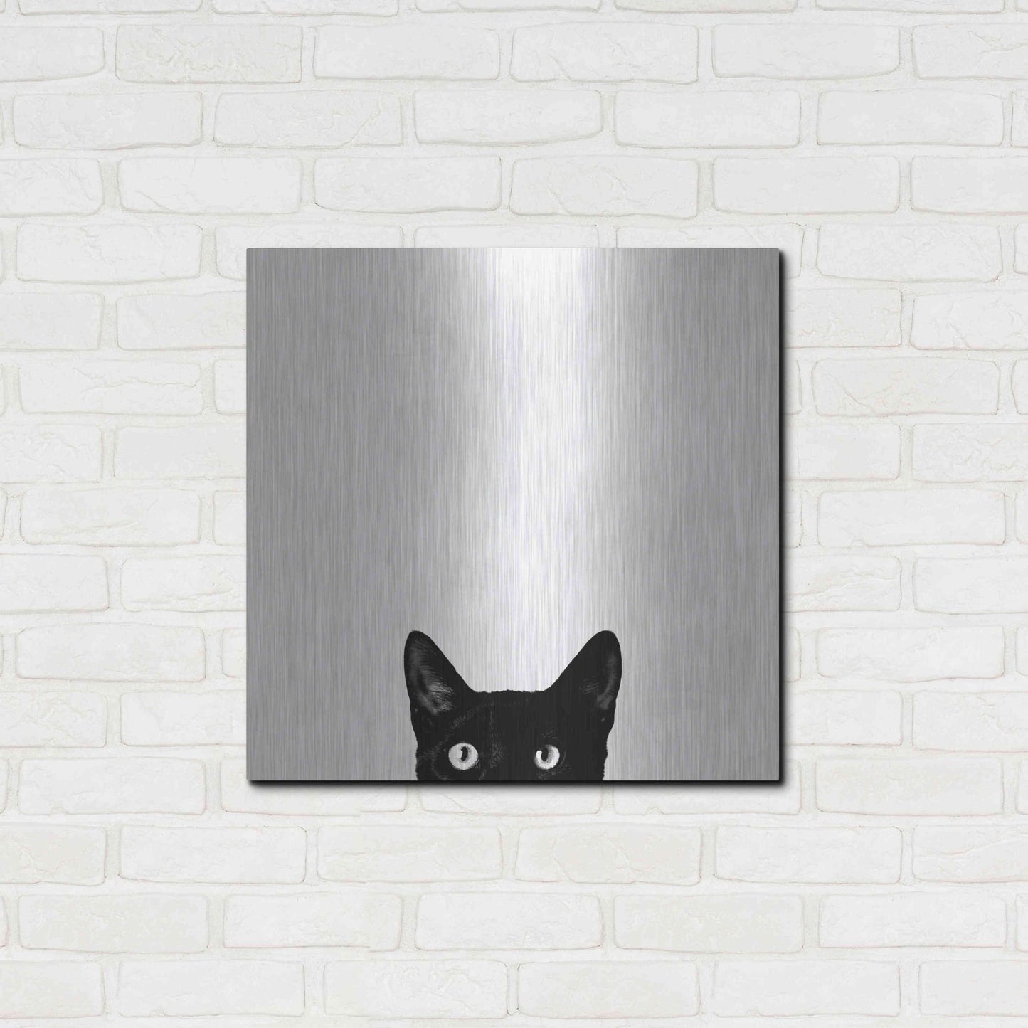 Luxe Metal Art 'Curiosity' by Jon Bertelli, Metal Wall Art,24x24