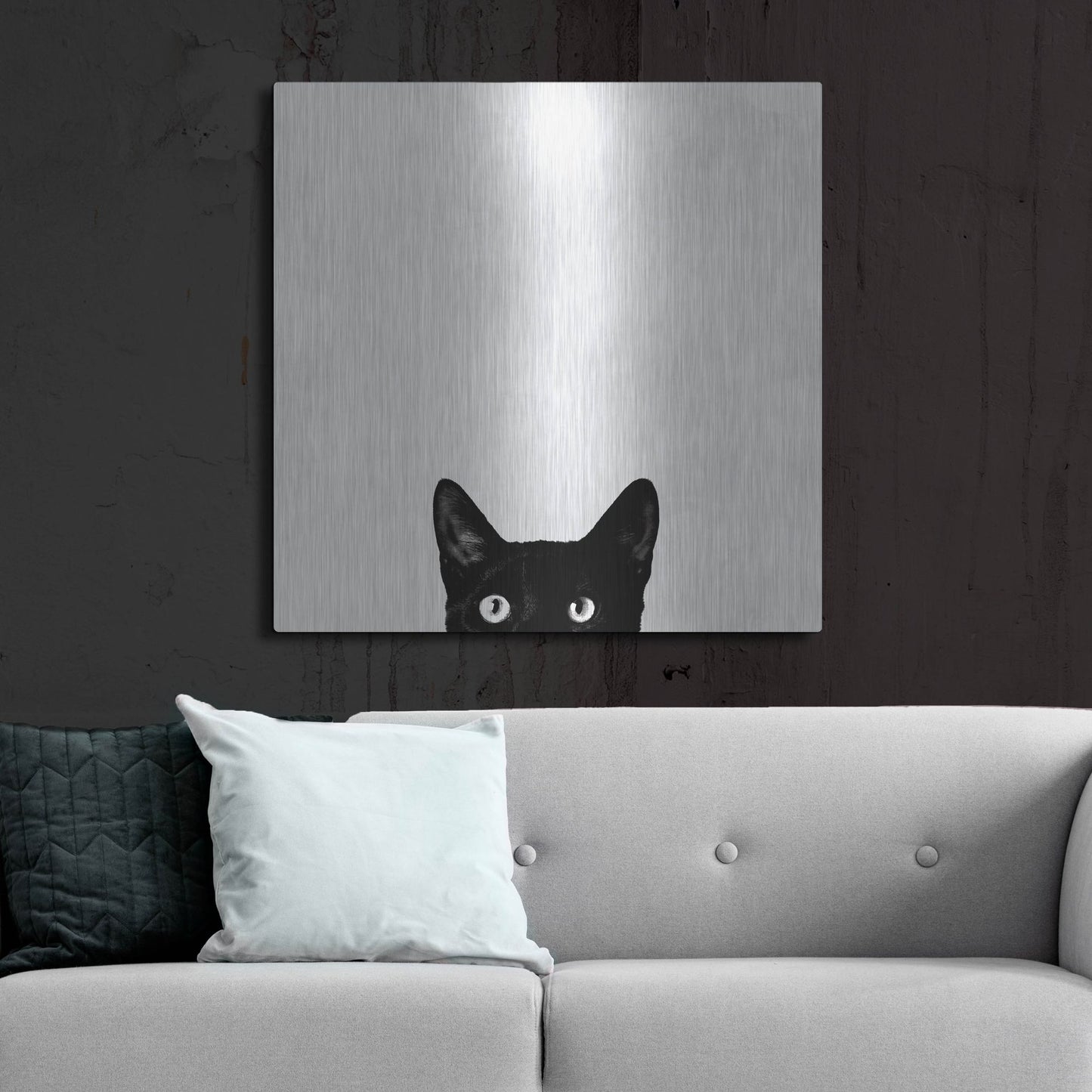 Luxe Metal Art 'Curiosity' by Jon Bertelli, Metal Wall Art,36x36