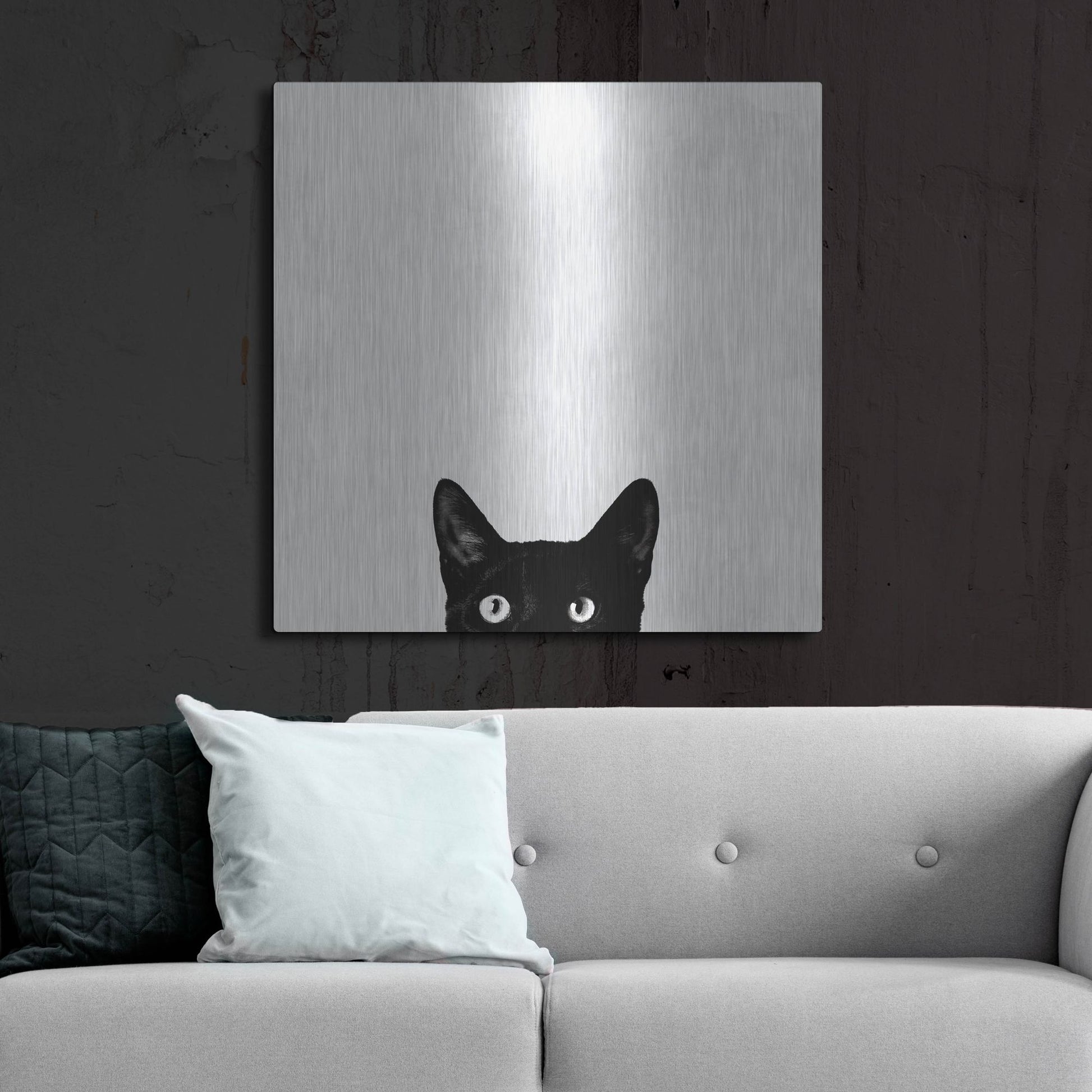 Luxe Metal Art 'Curiosity' by Jon Bertelli, Metal Wall Art,36x36