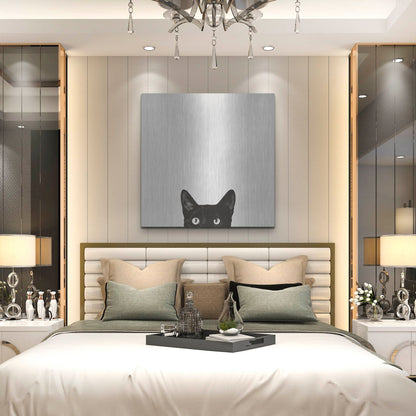 Luxe Metal Art 'Curiosity' by Jon Bertelli, Metal Wall Art,36x36