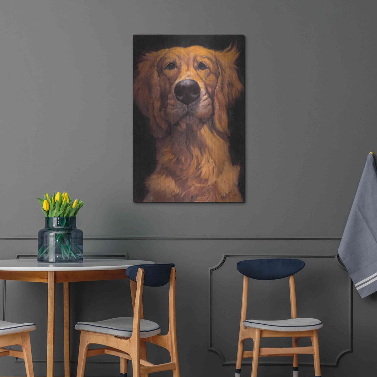 'Golden' by Thomas Fluharty – Metal Wall Art, 24x36 room view