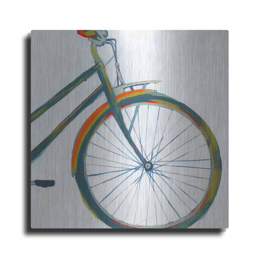Luxe Metal Art 'Bicycle Diptych II' by Grace Popp, Metal Wall Art