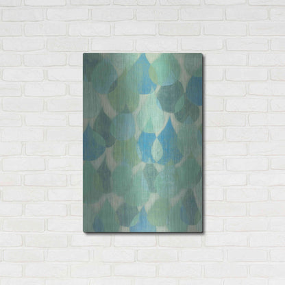 Luxe Metal Art 'Rain Drops II' by Grace Popp, Metal Wall Art,24x36
