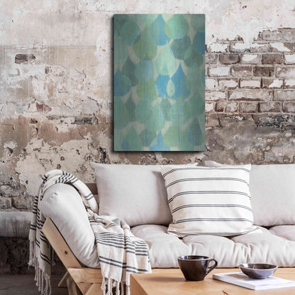 Luxe Metal Art 'Rain Drops II' by Grace Popp, Metal Wall Art,24x36